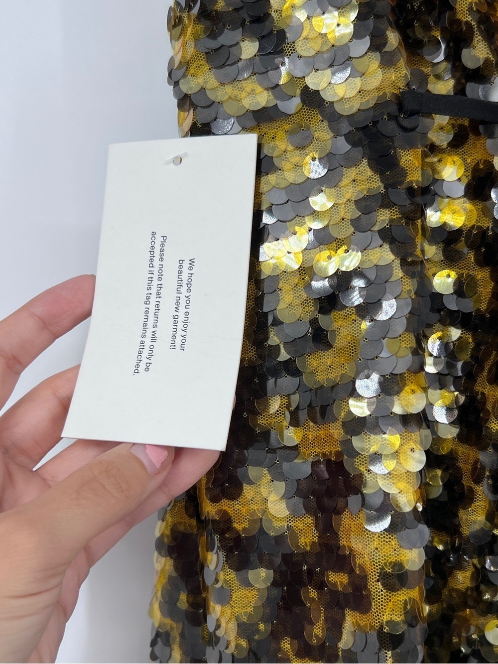 STAUD TURMERIC Cece Sequined Strapless Maxi Dress Strapless Gold Evening Gown 6 - Picture 10 of 16